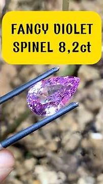 FANCY VIOLET SPINEL 8,2ct FROM LUC YEN #shorts #gemstone #jewellery