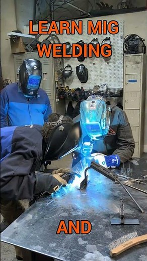 Get started welding! Hands on MIG welding classes.