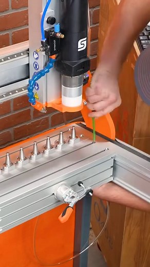 Can your machine do this? Swapping out the tables on the Stepcraft M.1000 CNC machine to cut into the edge of a board using the Amana Tool 46448-K 1/16" Spektra coated downcut bit, all available from @toolstoday! It's super easy to swap tables offering a ton of flexibility to the machine. - - - - - - - #TeamTOOLSTODAY - - - - - - - RPM: 18,000 Feed Rate: 40ipm Plunge Rate: 20ipm Depth of Cut: .04" - - - - - - - #toolstoday #cncmachine #cnc #maker #makersgonnamake #cncrouter #oddlysatisfying | To