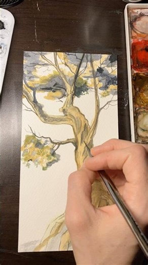 Tree practice/painting warmup :)