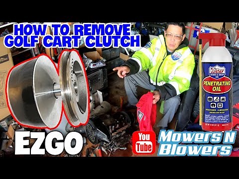 HOW TO REMOVE AN EZGO GOLF CART WISCONSIN ROBIN SUBARU FUJI CENTRIFUGAL CLUTCH W/O REMOVAL BOLT TOOL