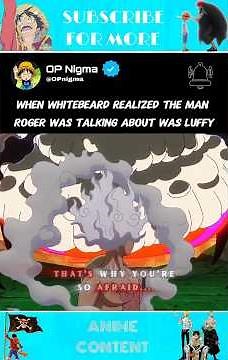 THE MAN GOLD D ROGER IS WAITING FOR #onepiece #luffy