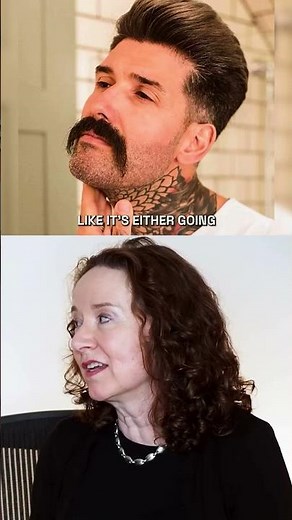 Women react to the biker mustache… 💀