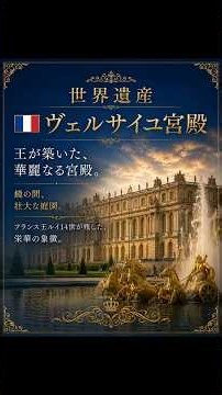 王が築いた、華麗なる宮殿｜ヴェルサイユ宮殿🇫🇷 #世界遺産 #絶景 #旅行
