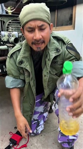 Producing fuel using cardboard boxes.