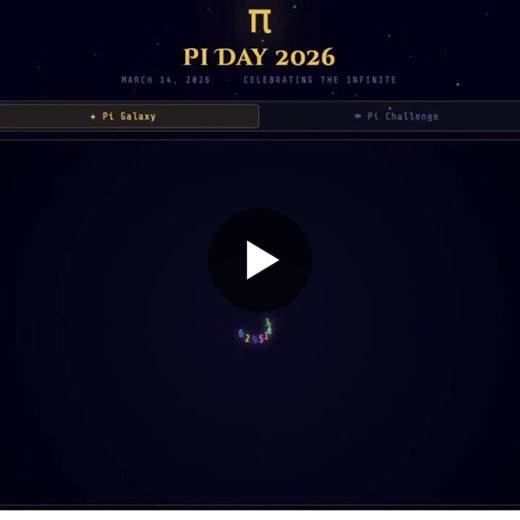 Happy Pi Day! The one day a year math gets a party 🎉 ! To celebrate the infinite, I built a Pi Galaxy with Claude. It maps the first 1,000 digits of π into a spiral constellation. Each digit is… | Amy Daali, PhD