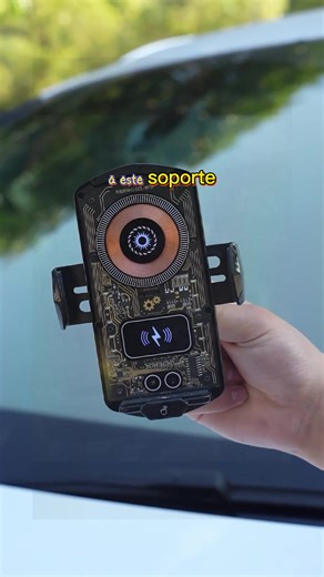 High value high tech phone stand for car support Wireless charging and super fast wired charging infrared sensor auto clip-on 360 degrees rotating led lights dancing ambient lights in car #tiktokshopholidayhaul #newyearnewme #carphoneholder #supercharged #wirelesscharger