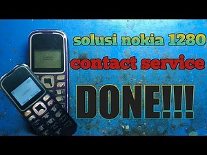 Cara mengatasi contact service/kontak servis di hp nokia 1280