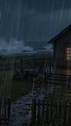 Heavy Rain Sounds for Deep Sleep – Dark Ocean Cabin During Heavy Rain | Dark Screen