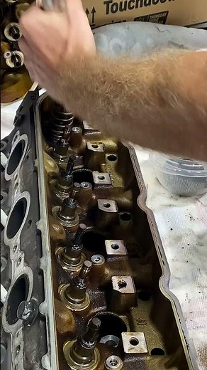 5.3 Chevy Valve Spring Removal #automobile #mechanic #diy