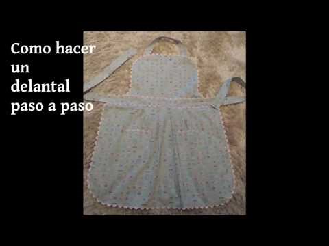 Tutorial delantal con tela patchwork