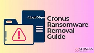 Guide de suppression du virus Cronus Ransomware