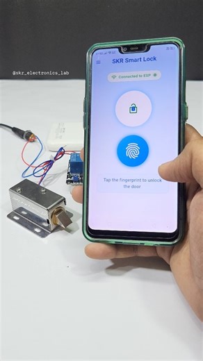 SKR Electronics Lab on Instagram: "Fingerprint Based Smart Door Lock 🔒 System using ESP8266 🔥🔥 Follow - @skr_electronics_lab Don't repost the video without permission #skr_electronics_lab #iot #smart #smartlock #iotproject #arduino #arduinoprojects #arduinouno #engineer #engineering #esp #esp8266 #wifi #tech #technology #developer #coder #hacker #electronics #diy #eletric #computer #hacking #appdeveloper #android #fingerprint #doorlock #smartlocker"