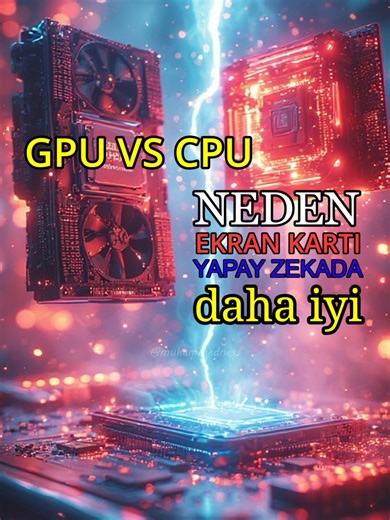 GPU vs CPU! EKRAN KARTI NEDEN YAPAY ZEKADA İŞLEMCİDEN DAHA İYİ! #ekrankartı#işlemci#gpu#cpu#yapayzeka#ai Beni Takip Etmeyi Unutmayın!! https://linktr.ee/mness