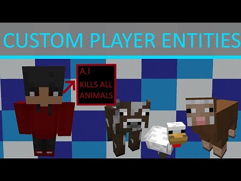 How to make Custom Player Entities | Mcreator | #9