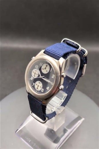 Seiko 7T27 Military Rare 1993 6A60 Bullhead Chronograph Japan