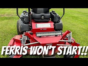 How To Fix Ferris ISX3300 Zero Turn Click No Start Problem | Vanguard 37HP No Start