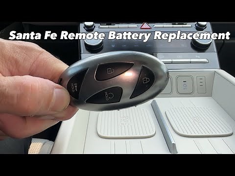 2024-2025 Hyundai Santa Fe How to Replace Remote Key Battery