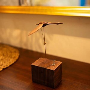 Handmade Wooden Kinetic Bird Sculpture: Flapping Wings Desk Art - Etsy Canada