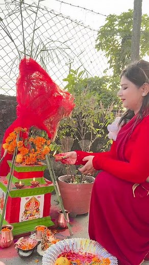 Traditional Prayer Rituals with Symbolic Offerings