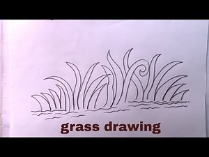 Drawing Grass/How To Draw Easy Grass Step By Step/Easy Drawing
