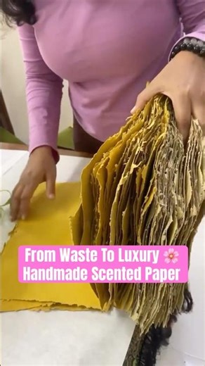 From Waste To Luxury 🌸 Handmade Scented Paper #diy #asmr
