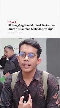 Agriculture Minister Amran Sulaiman's lawsuit against Tempo #shorts