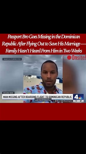 Repost from @its_onsite•A Maryland family is desperate for answers after 38-year-old #JasonForrester vanished during a trip to the Dominican Republic. His father says Jason flew there two weeks ago to speak with his wife’s family after their marriage hit a rough patch. The couple married after meeting in the DR, but things fell apart when Jason returned home one day to find their apartment cleared out and his wife gone. After she blocked him, Jason decided to fly to the DR to work things out — b