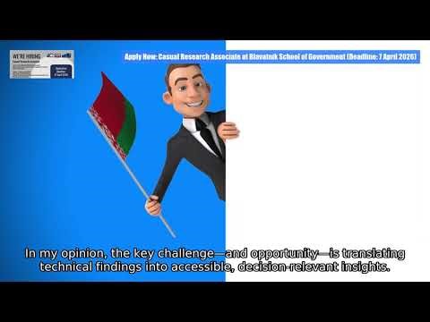 Apply Now: Casual Research Associate at Blavatnik School of Government (Deadline: 7 April 2026)