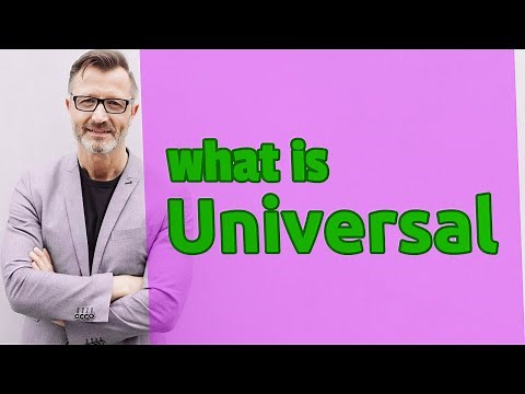 Universal | Meaning of universal