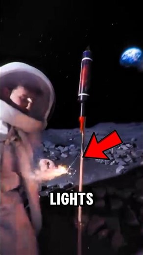 NEVER Try Fireworks On The Moon 🚀#shorts