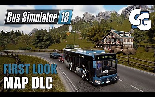 巴士模拟18：官方地图扩展dlc初体验 | Bus Simulator 18 Official Map extension first look