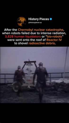 3828 bio-robots of Chernobyl reactor IV #history #chernobyl #1986 #russia #nuclear