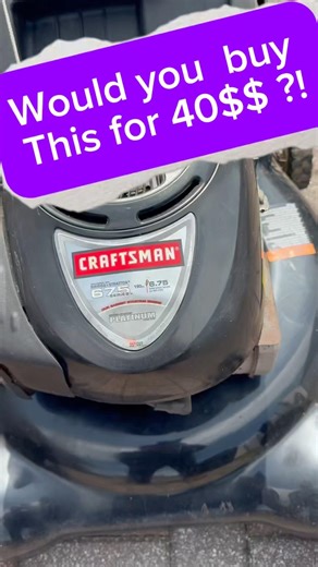 A great find or a lemon ?! Craftsman push lawn mower.