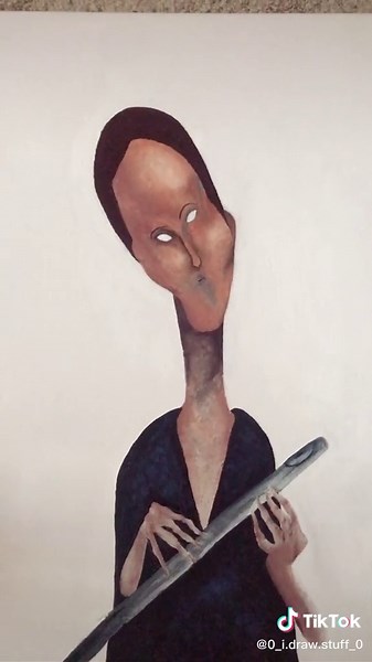 I finished her😭💕 Stan won’t be visiting me anytime soon #fyp #flute #it #chapterone #paintedflutelady