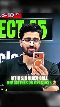 Ritik sir call her mother in live class🔴😱#viral #ritiksir#class10th#boardexam#alakhsir#alakhpandey