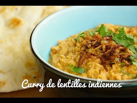 Vegetarian Indian Lentil Curry Recipe or Dhal Curry (Subtitled)