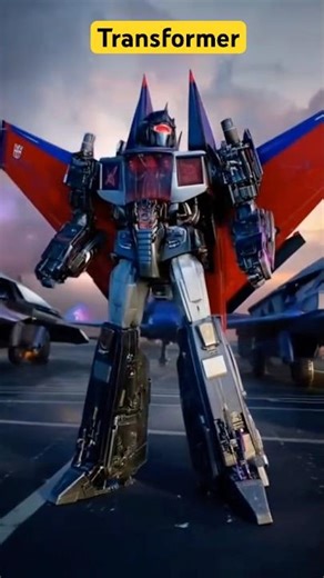 Light pink jets transform into a robot 💗✈️ #transformers