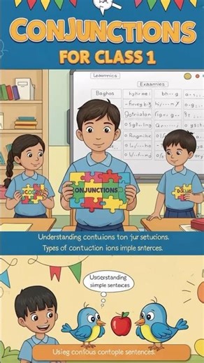 Conjunctions for Class 1 | Learn with Shraavya