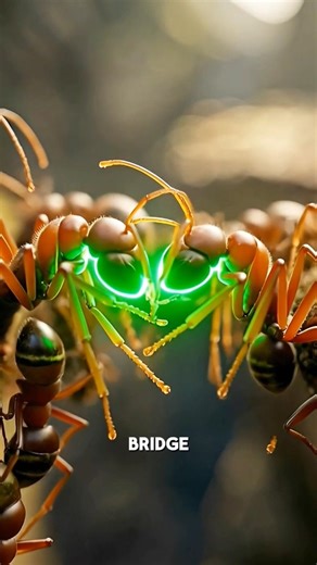 How Ants Build Living Bridges?