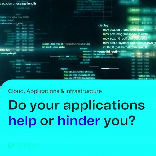 Applications drive your business. Steer them in the right direction by understanding the steps to transformation. Download our application transformation guide now: https://ow.ly/PGy650XhEXL | Unisys