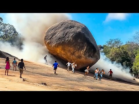 Massive Rockfalls Caught on Camera