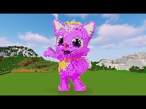 Pinkfong Purple | 3D Pixel Art Build | KlaskyKlaskyKlasky Gummy Bear Song Version (2025) Effects