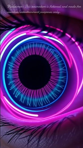 Futuristic Neon Eye Animation | Hypnotic AI Visuals in 4K | Cyber Aesthetic Loop for VJ & EDM