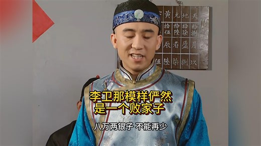 李卫那模样俨然是一个败家子