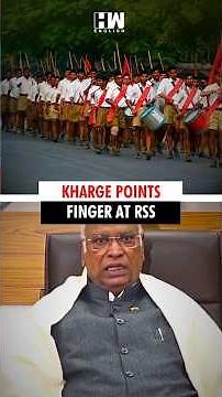 #Shorts | Congress Prez Kharge takes jibe at RSS over its previous stand on the Constitution
