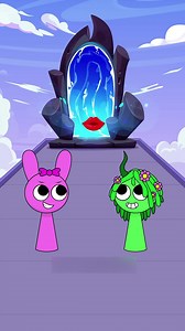 412K views · 9.1K reactions | Kiss Run Challenge Pinki vs Vineria | Reel Minecraft animation | Facebook