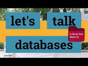 Let's talk databases: Libraries Search