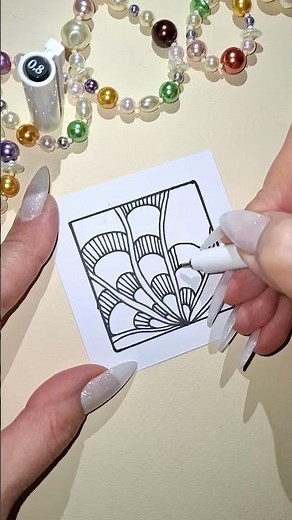 zen-pattern #33 | zentangle pattern series | simple zen-drawing