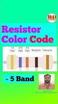How to Calculate 5 Band Resistor Color Code #ResistorColorCode #Electronics #DIY